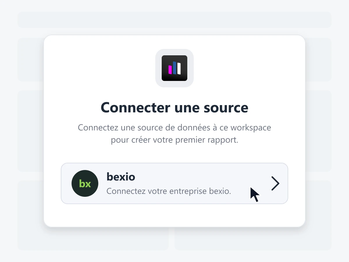 Établir la connexion bexio dans smiit Analytics